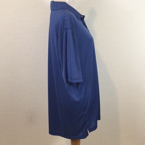 NWOT Saddlebred performance striped polo shirt! - Picture 3 of 7